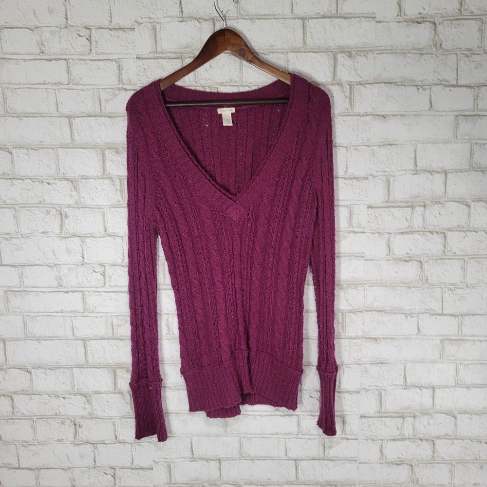 Maurices v-neck purple sweater